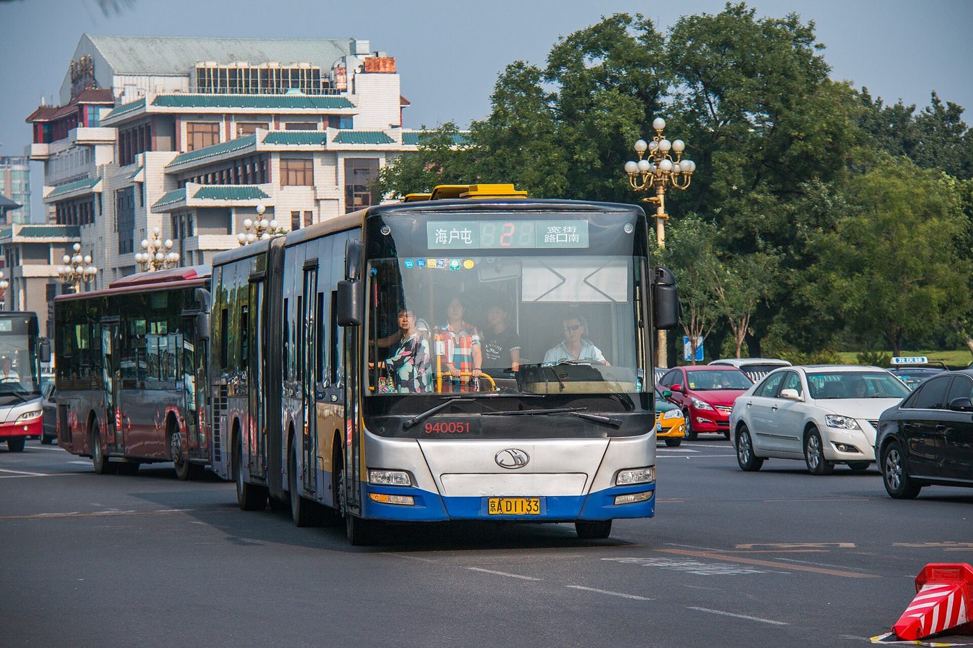 A public bus on a Beijing street