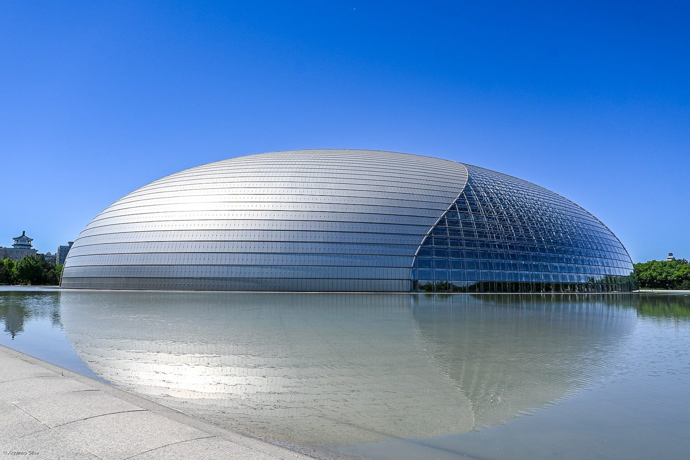 Exterior of Beijing's National Centre for the Performing Arts, the titanium-and-glass 'Giant Egg' where the China Philharmonic opens its new season