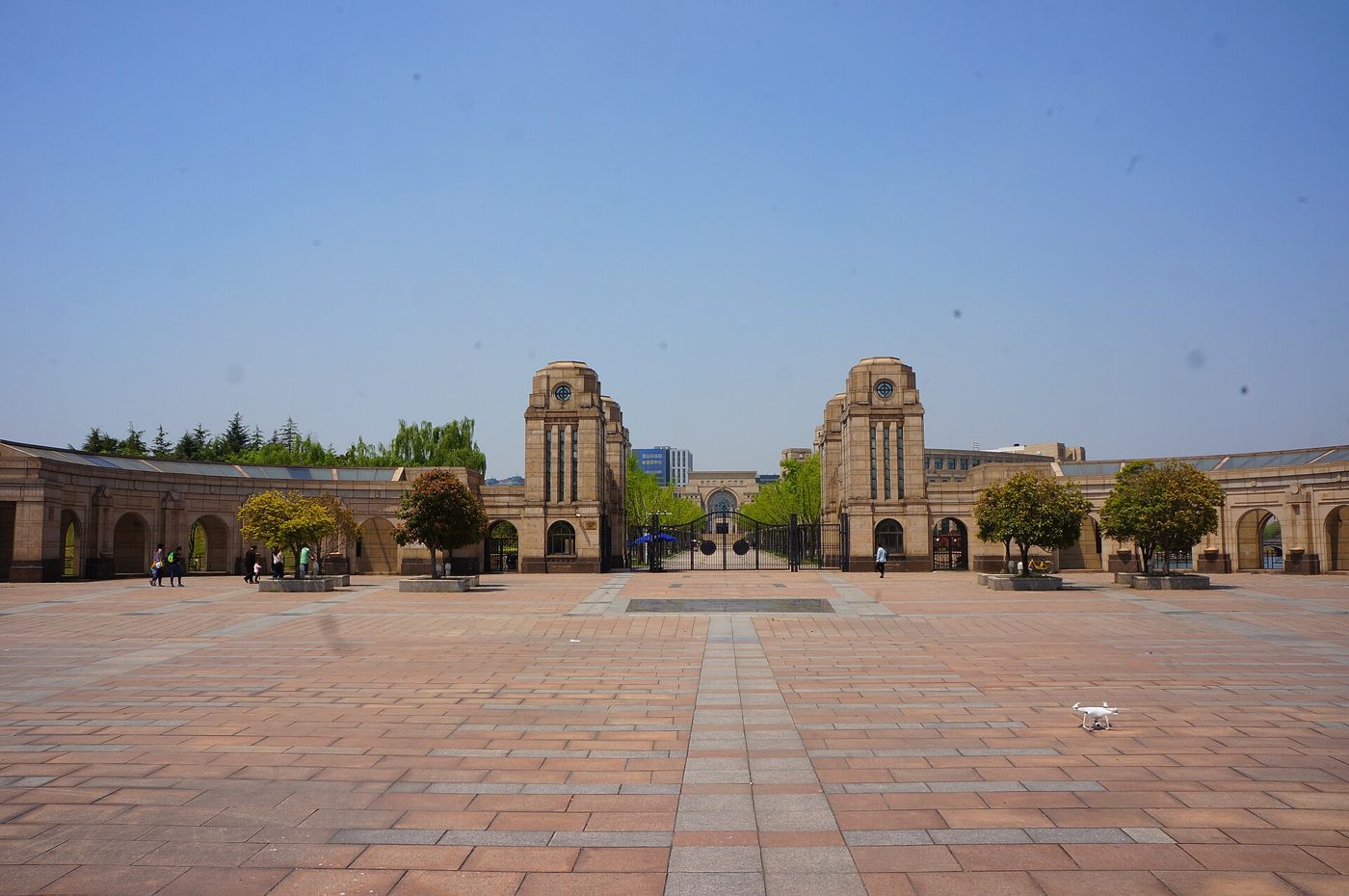 The gate of Fudan University's Jiangwan campus in Shanghai
