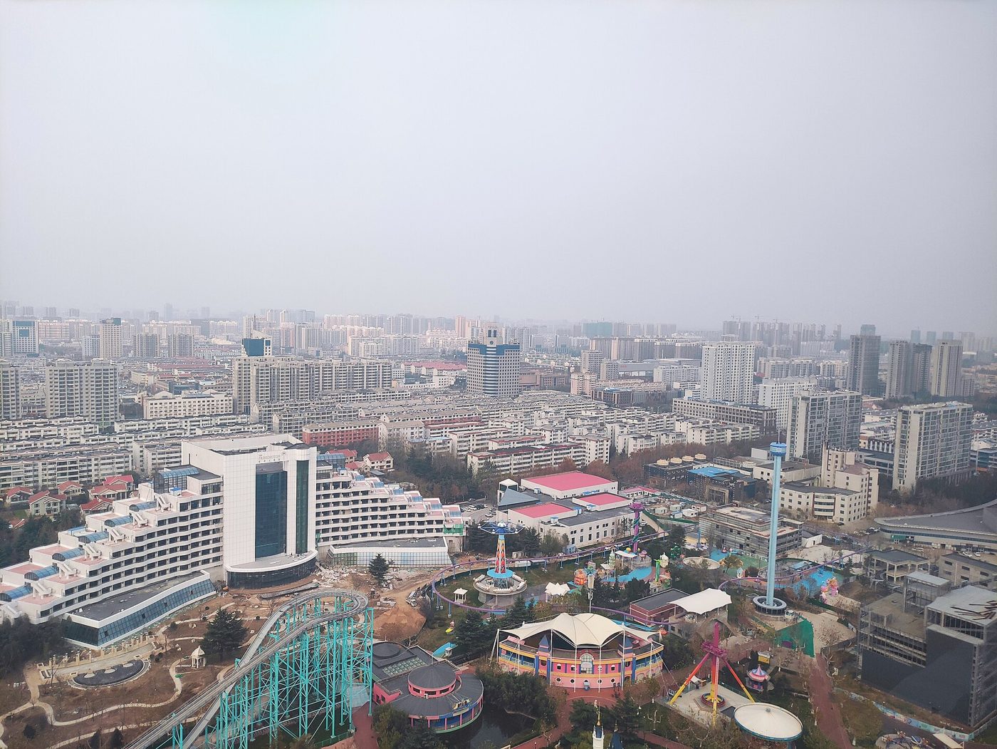 Skyline of Weifang, Shandong, the city that keeps alive the Mid-Autumn "moon bread" custom
